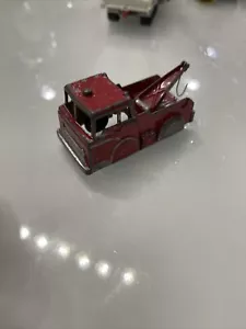 Vintage Midgetoy Red Diecast Tow Truck Wrecker Rockford, Illinois U.S.A. - Picture 1 of 4