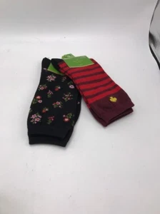 $20 Kate Spade  CREW striped socks & Flowers  set of 2 - Picture 1 of 7