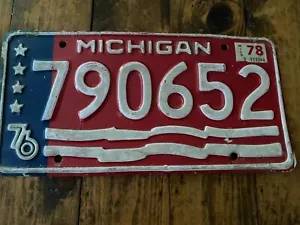Targa Stato Michigan 1978 790652 - Foto 1 di 2