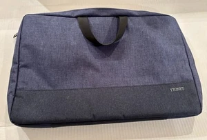 Ytonet TSA Laptop Bag Blue 17" X 11" Water Resistant - Picture 1 of 5
