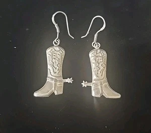 Cowboystiefel Ohrringe Southwestern Sterling Silber 925 - Bild 1 von 13