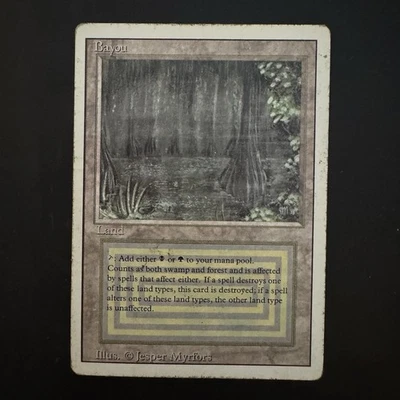 Magic The Gathering Bayou Revised Dual Land Heavily Played See Photos - Image 1 of 2