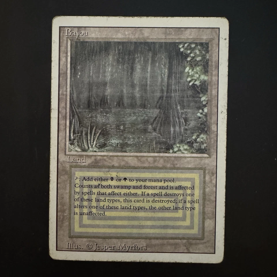 Magic The Gathering Bayou Revised Dual Land Heavily Played See Photos - Image 1 of 2