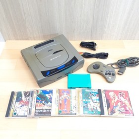 Sega Saturn Console Japan with 5 Games & Memory Street Fighter Virtua Fighter