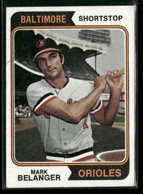 1974 Topps #329 Mark Belanger Baltimore Orioles - Image 1 of 2