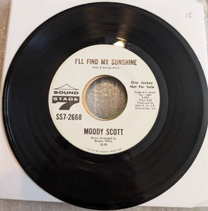 SOUL FUNK Moody Scott I'll Find My Sunshine Sound Stage 7 2668 1970 EX PROMO - Picture 1 of 2
