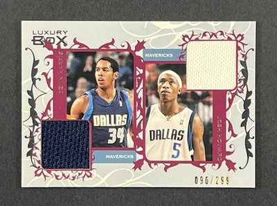 Camiseta DUAL 2007 Topps Luxury Box DEVIN HARRIS & JOSH HOWARD Mavericks 212/299 - Imagem 1 de 3