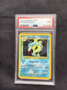 Pokemon Cards: Base Set Rare Holo: Gyarados 6/102 PSA 9 - Picture 1 of 5