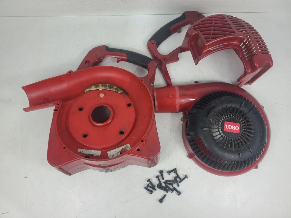 Soplador de hojas de vacío Toro modelo #51984 pieza de carcasa de plástico con herrajes Foto 1 de 4