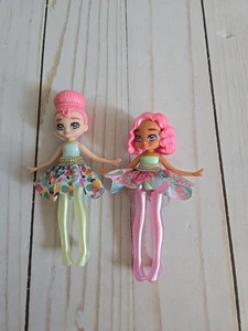 Pose-able Hairmazing Mini Dolls Toy Hair 4 inches tall X2 - Picture 1 of 2