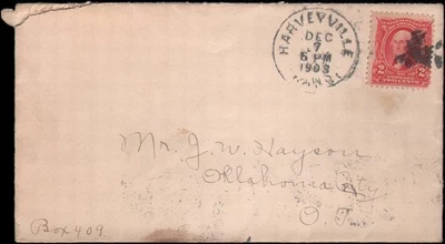 Harveyville KS - Oklahoma (City) Oklahoma Territory, 1903 - Изображение 1 из 2