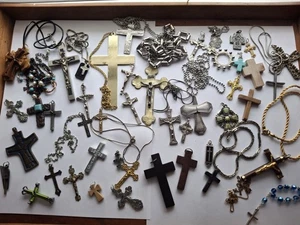 Vintage Religiös Christentum & Moderne Kreuze Charms Anhänger Posten  - Bild 1 von 12