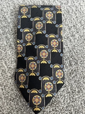 Corbata 100 % seda Museo Metropolitano de Arte - tapiz medieval vitral negro Foto 1 de 4