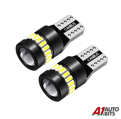 2X T10 Car Bulbs 19 Led Error Free Canbus Xenon White W5W 501 Side Light Bulbs - Image 1 of 4