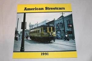 AMERICAN STREET CARS URBAN PASSENGER TROLLEYS CALENDAR 1991 12 DIFFERENT PHOTOS - Picture 1 of 9