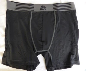 RBX Mens Boxer Briefs Sport Performance Trunks 1 New in Pack Small 28-30 Black - Picture 1 of 4