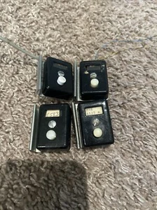 4 interruptores de escritorio de timbre de llave del sistema de campana eléctrica Western de colección 551A negro usado - Imagen 1 de 2