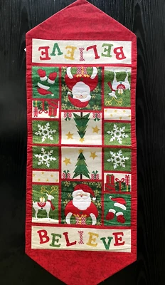 Christmas Table Runner-Believe 36" Long - Image 1 of 3
