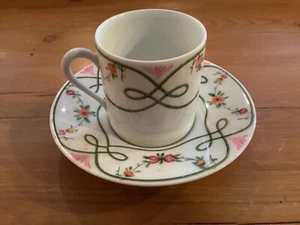 VINTAGE Raynaud Limoges Porzellan Demitasse Tasse & Untertasse Frankreich - Bild 1 von 6