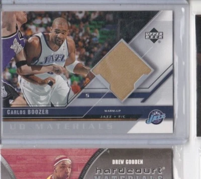 CARLOS BOOZER 05-06 UPPER DECK-UD MATERIALS GAME USED WARM UP CARD-GRAB IT NOW! - Image 1 of 4