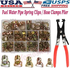 330PCS Spring Clips Fuel Water Line Hose Pipe Air Tube Clamps 6-22mm/Clamp Plier - Bild 1 von 44