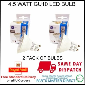 General Electric 4.5 Watt GU10 LED Glühbirne 360 Lumen Equi Zu 50 Watt 2 Packung - Bild 1 von 4