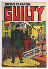 JUSTICE TRAPS The GUILTY #54 (v6 #12) - Golden Age CRIME - 1953