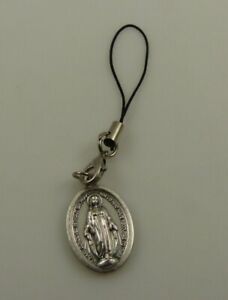 Mary medal cell phone charm r purse charm Religious pray for us