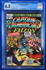 CAPITÁN AMÉRICA #217 (1978) PRIMERA APLICACIÓN DE MARVEL MAN - EDICIÓN QUIOSCO - CGC 6.5 - Imagen 1 de 7