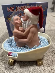Mr And Mrs Babbo Natale nella vasca da bagno decorazione natalizia animata musicale funziona - Foto 1 di 15