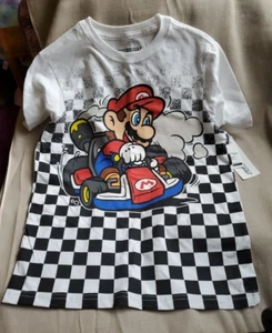 Mario Kart Grafik T-Shirt weiß Größe M (8) - Bild 1 von 5