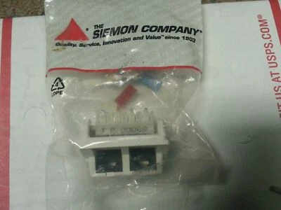 SIEMON CT-5-T4-T4-02 NSFP CT5T4T402 COUPLER DUAL CAT5 T568A WHITE - Image 1 of 3