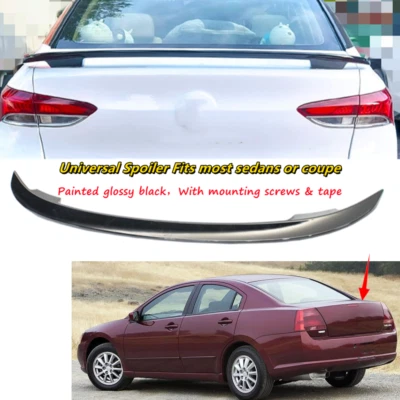 Fit For 04-08 Mitsubishi Galant Black Rear Trunk Racing Spoiler Wing Universal - Image 1 of 4