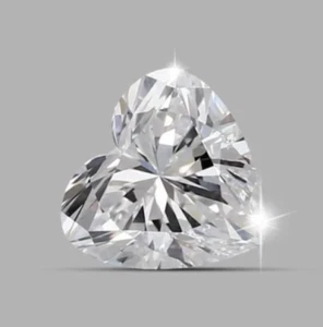 Loose CVD Lab-Grown Diamond 4.00 mm Heart - D Color - Clarity FL Certified - Picture 1 of 6