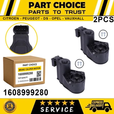 2X BRAKE CALIPER MOTOR For C4 Picasso Grand Peugeot 308 1.2 1.6 2.0 THP _ REAR - Image 1 of 4