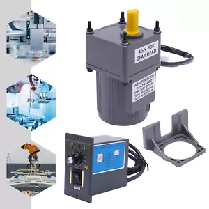 AC Gear Motor Electric Motor Variable Speed Controller Reduction Ratio 1:60 220V - Picture 1 of 15