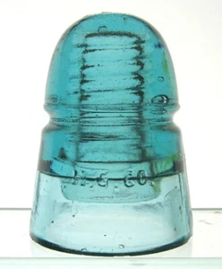 BLUE-AQUA CD 145 H.G. CO. BIENENSTOCK TELEGRAPHENISOLATOR. - Bild 1 von 6