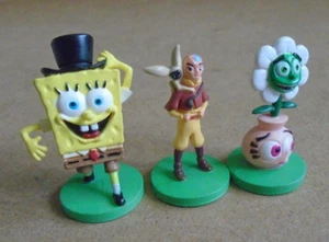 SCENE IT? Nickelodeon Character Tokens Three Different Play Tokens - Picture 1 of 13