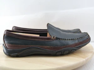 Allen Edmonds Boulder Venetian Driving Black/Brown Loafers Men’s SZ 9.5D - Picture 1 of 14