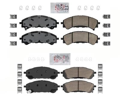 Front & Rear Ceramic Brake Pads For 2019 2020 2021 2022 2023 2024 Ford Ranger - Image 1 of 4