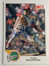 1995 Tug Mcgraw (D-2004) MCI Ambassadors World Tour Auto Autograph Card Phillies