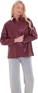 NEW REAL Leather Jacket For Women, Zip Up Moto Biker Coat, Short Motorcycle - Picture 1 of 5