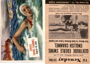 1954 Topps, Scoop, #72 Ederle Swims English Channel - Picture 1 of 1