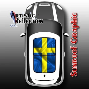 Swedish Flag Sunroof Graphic for MINI Cooper R50, R53, R56, R55, R60, F56 - Picture 1 of 1
