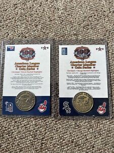 2001 Cleveland Indians American League Charter Member Coin Chief Wahoo 1 & 2