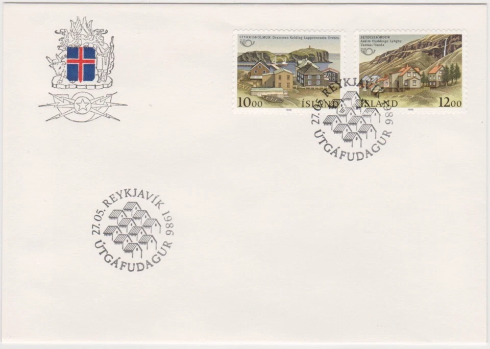 Iceland FDC 1986, Norden, Partner Cities - Image 1 of 1
