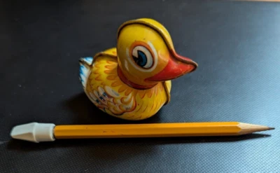 复古 LEHMANN PAK-PAAK 903 TIN LITHO DUCK FRICTION 玩具 西德国制造 — 第 1/4 张图片