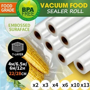 Toque Vacuum Storage Bags Food Sealer Rolls Fresh Saver Heat Seal Commercial - Picture 1 of 133