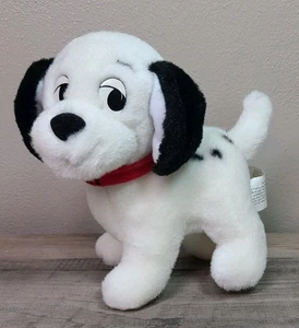 Disney Store 101 Dalmatians Lucky Plush Stuffed Animal Puppy Red Collar 7" New - Picture 1 of 9