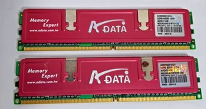 (LOT OF 2) ADATA Memory 1GB M20AD6H313161Q1E52 DDR2 800(5) 1GX8 Desktop RAM - Picture 1 of 8